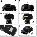 Usbkingdom 2.4GHz Wireless Mouse (Woswos)(Siyah)(1600DPI)