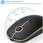Jelly Comb 2.4G Wireless Mouse (Siyah/Alt�n)