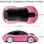 CHUYI Wireless Optik Araba Mouse (Pembe)