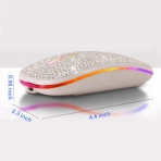 Attoe Wireless Ergonomik Mouse (Beyaz)