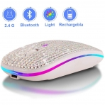 Attoe Wireless Ergonomik Mouse (Beyaz)