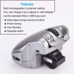 Geyes Wireless Parmak Mouse (Gri)