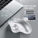 Jelly Comb 2.4G Wireless Trackball Mouse(Gm)