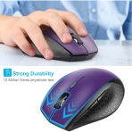 TECKNET Wireless Ergonomik Mouse (3000 DPI)(Mor)