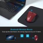 TECKNET Wireless Ergonomik Mouse (3000 DPI)(Krmz)