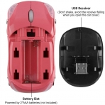 CHUYI Bluetooth Araba Mouse (Pembe)