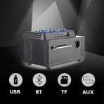 VAENSONG Portable Bluetooth Speakers with Party Lights 20W Loud W