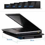 KEROLFFU 10-15.6 n 2 Fanl Laptop Soutma Stand