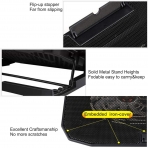 KEROLFFU 10-15.6 n 2 Fanl Laptop Soutma Stand
