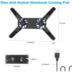 STSUNEU Universal 2 Fanl Laptop Soutma Stand