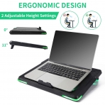 Coolertek Laptop Soutma Stand (5 Fan)(Yeil)(12/17.3 in)