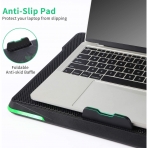 Coolertek Laptop Soutma Stand (5 Fan)(Yeil)(12/17.3 in)