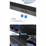 NC 17.3 n 4 Fanl Laptop Soutucu Stand
