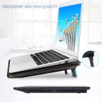 Greenf 17.3 n 2 Fanl Laptop Soutucu Stand (Siyah)