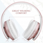 TUINYO Bluetooth Kulak �st� Kulakl�k (Rose Gold)