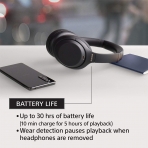Sony Bluetooth Kablosuz Kulak st Kulaklk (Siyah)