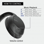 Sony Bluetooth Kablosuz Kulak st Kulaklk (Siyah)