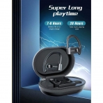Spidoc Bluetooth Kablosuz Kancal Kulak i Kulaklk (Siyah)