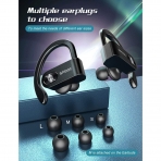 Spidoc Bluetooth Kablosuz Kancal Kulak i Kulaklk (Siyah)