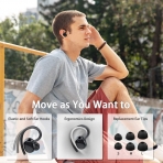 Motast Bluetooth Kablosuz Kancal Kulaklk (Siyah)
