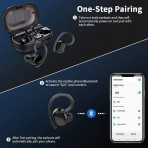Motast Bluetooth Kablosuz Kancal Kulaklk (Siyah)