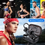 Motast Bluetooth Kablosuz Kancal Kulaklk (Siyah)
