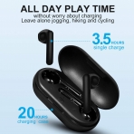 Hadisala Bluetooth Kablosuz Kulak i Kulaklk (Siyah)