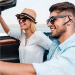 Aksense Bluetooth Tek Kulak Kancal Kulaklk (Siyah)