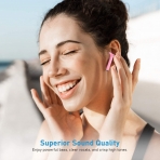 HSPRO Bluetooth Kablosuz Kulak ��i Kulakl�k (Pembe)