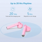 HSPRO Bluetooth Kablosuz Kulak ��i Kulakl�k (Pembe)