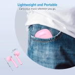 HSPRO Bluetooth Kablosuz Kulak ��i Kulakl�k (Pembe)