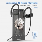 LETSCOM Bluetooth Kablosuz Kancal� Kulakl�k (Siyah)