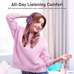 LETSCOM Bluetooth Kulak st Kulaklk (Mor)