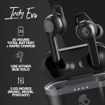 Skullcandy Bluetooth Kablosuz Kulak i Kulaklk (Siyah)