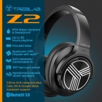 TREBLAB Z2 Bluetooth Kablosuz Kulak st Kulaklk (Siyah)