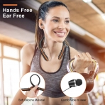 CaYoumi Bluetooth Kablosuz Ense Tipi Kulakl�k (Siyah-Turuncu)