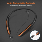 CaYoumi Bluetooth Kablosuz Ense Tipi Kulakl�k (Siyah-Turuncu)
