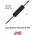 JVC Kablolu Kancal Kulaklk (Siyah)