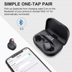 XKDUN Bluetooth Kablosuz Kulak i Kulaklk (Siyah)