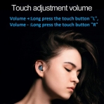 CUFOK Bluetooth Kablosuz Kulak i Kulaklk (Siyah)