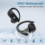 AXUAN Bluetooth 5.0 Kancal Kulak i Kulaklk (Siyah)