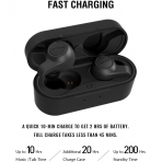 Jabees Firefly.2 Bluetooth Kablosuz Kulak i Kulaklk (Siyah)