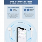 Lasuney IPX7 Bluetooth Kablosuz Kulak i Kulaklk (Beyaz)