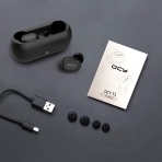 QCY T1 Bluetooth Kablosuz Kulak i Kulaklk (Siyah)