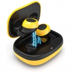 SIXGO Bluetooth Kablosuz Kulak i Kulaklk (Siyah-Sar)