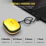SIXGO Bluetooth Kablosuz Kulak i Kulaklk (Siyah-Sar)