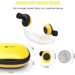 SIXGO Bluetooth Kablosuz Kulak i Kulaklk (Siyah-Sar)