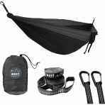 Nest Hammocks ift Kiilik Kamp Hama (Siyah-Gri)