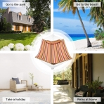 PATIOGUARDER �ift Ki�ilik B�y�k Boy Kapitone Hamak (Turuncu)