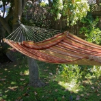 PATIOGUARDER �ift Ki�ilik B�y�k Boy Kapitone Hamak (Turuncu)